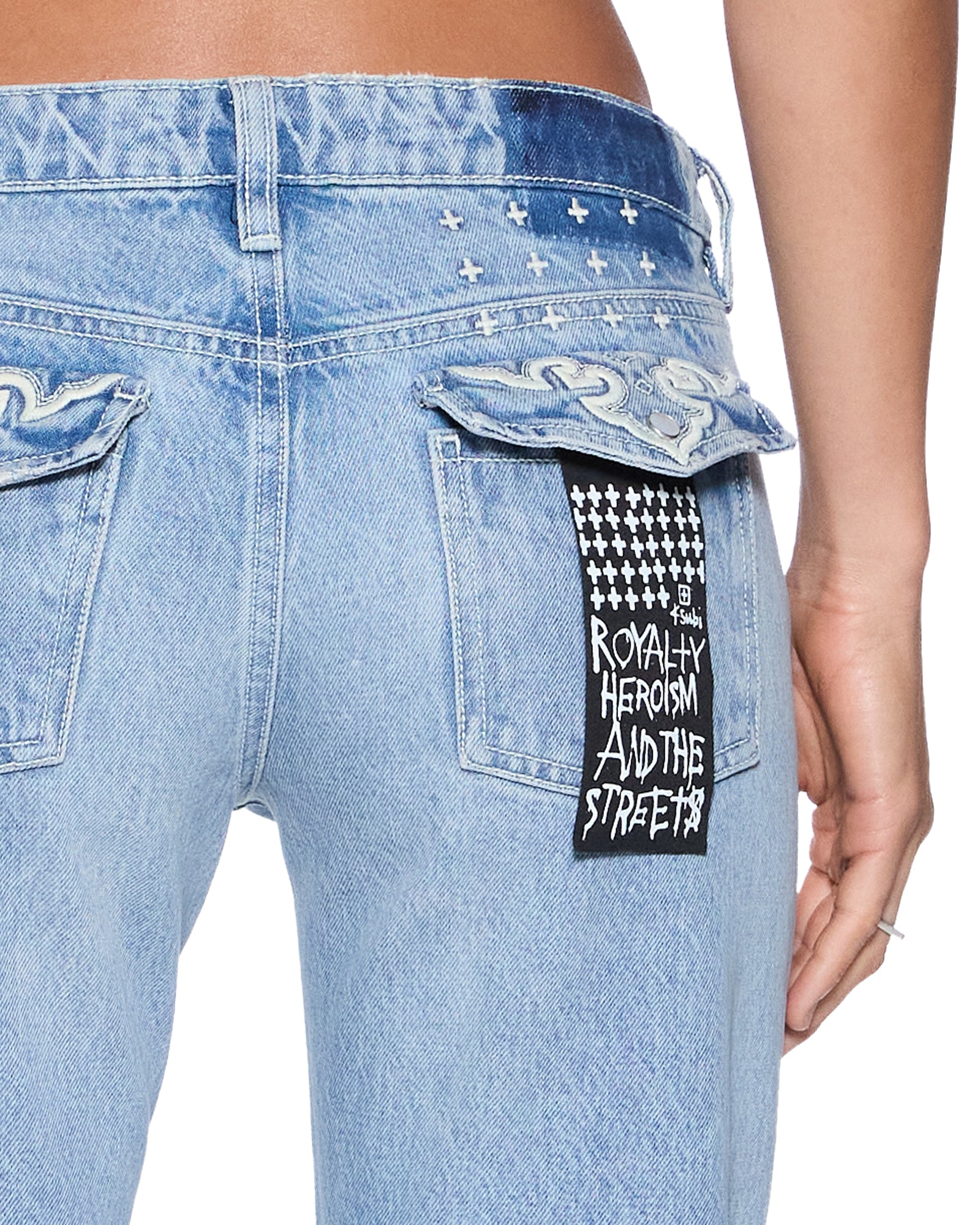 Womens Soho Lo Jean Krystal Western Slim Denim Jeans | Ksubi ++
