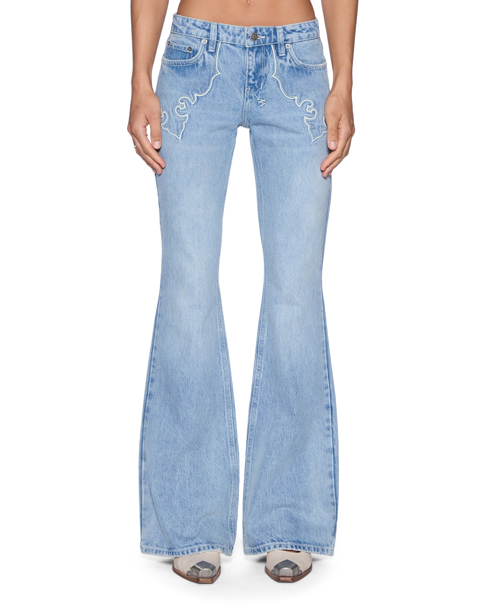 Womens Soho Lo Jean Krystal Western Slim Denim Jeans | Ksubi ++