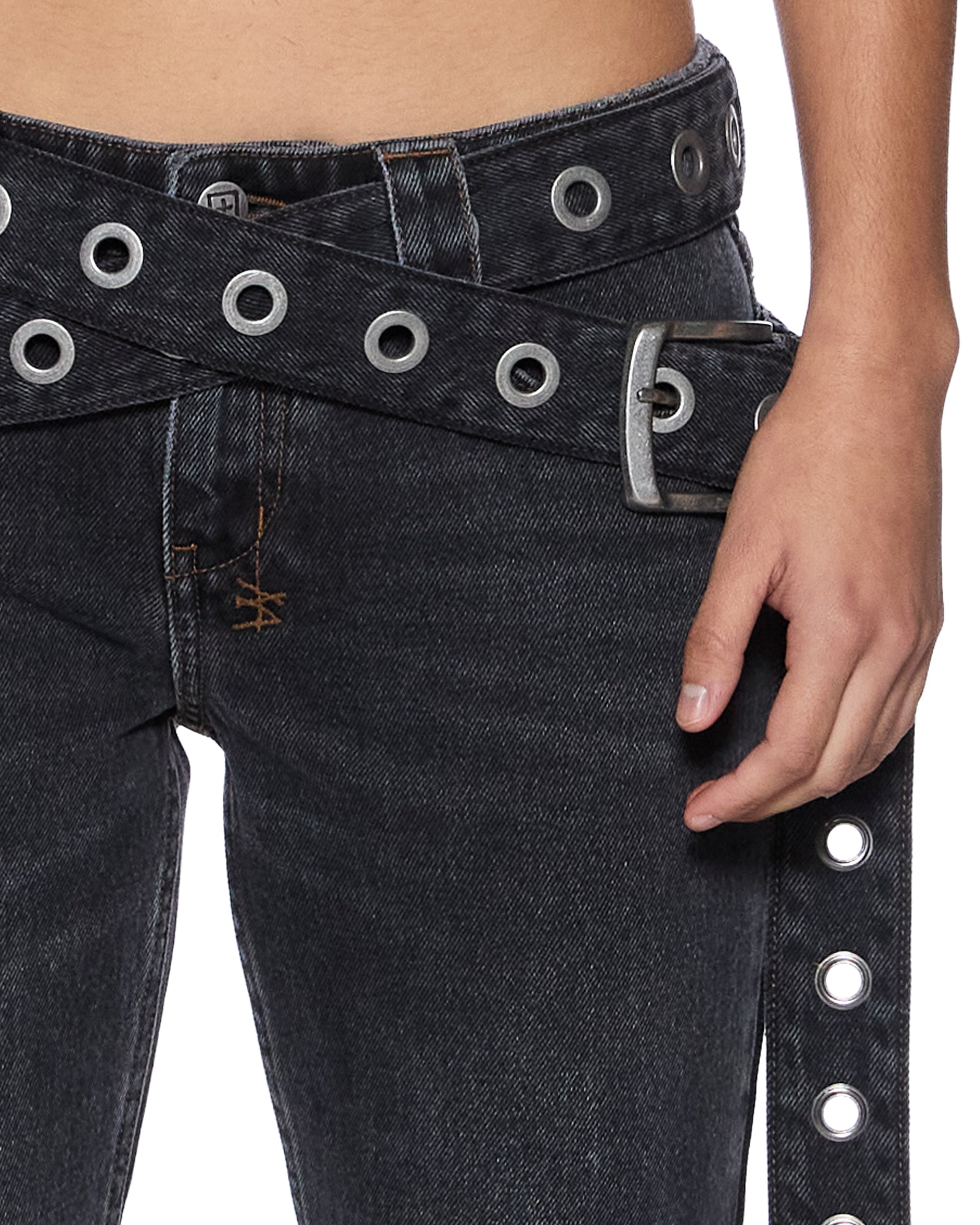Womens Soho Lo Jean Opium Belted Slim Denim Jeans | Ksubi ++