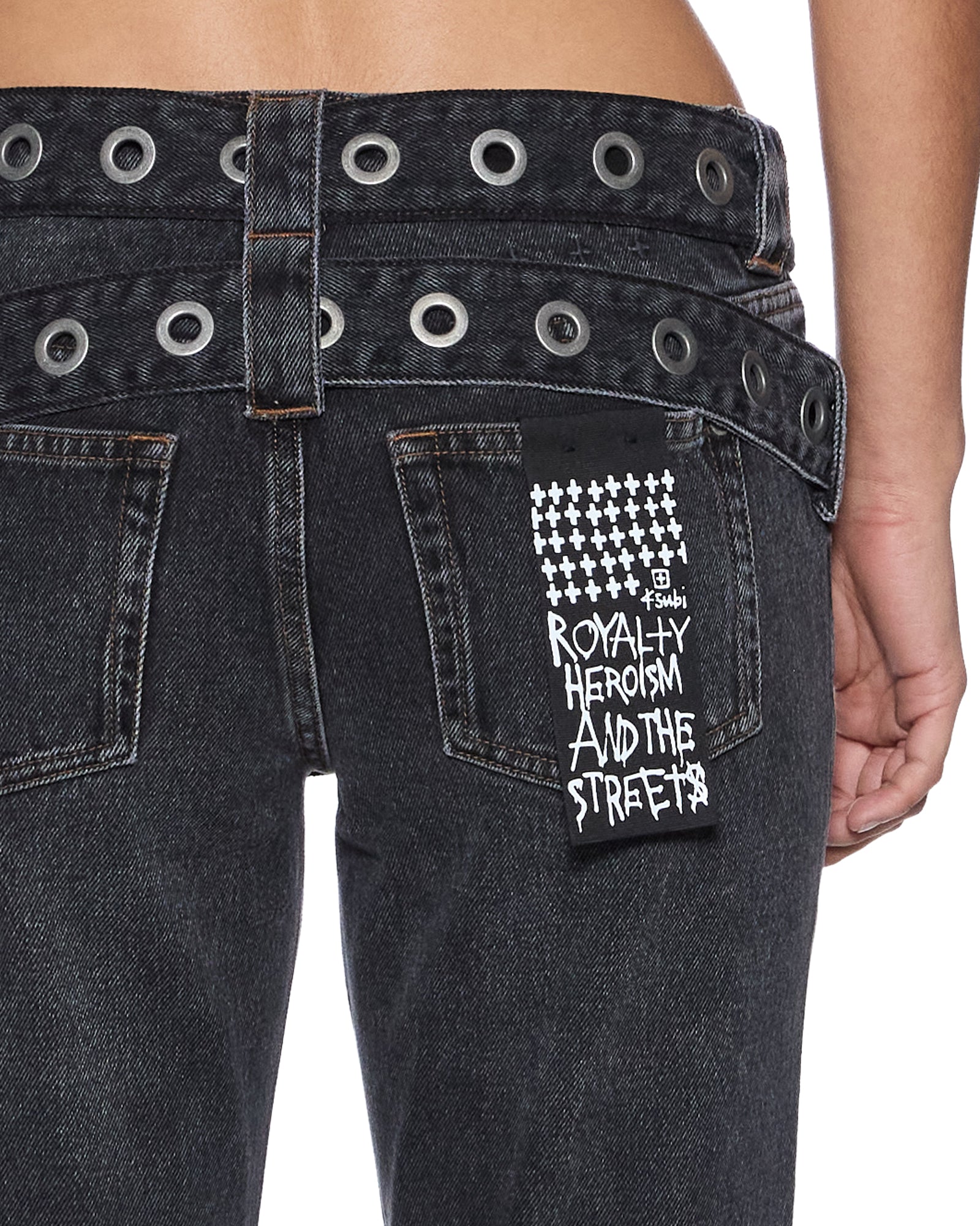 Womens Soho Lo Jean Opium Belted Slim Denim Jeans | Ksubi ++
