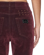 Womens Soho Merlot Slim Denim Jeans - Burgundy