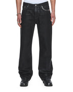 MENS KSUBI X ALICE HOLLYWOOD TORO BLACK WAX DENIM JEANS