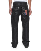 MENS KSUBI X ALICE HOLLYWOOD TORO BLACK WAX DENIM JEANS