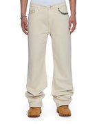 MENS KSUBI X ALICE HOLLYWOOD TORO IVORY DENIM JEANS