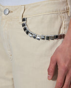 MENS KSUBI X ALICE HOLLYWOOD TORO IVORY DENIM JEANS