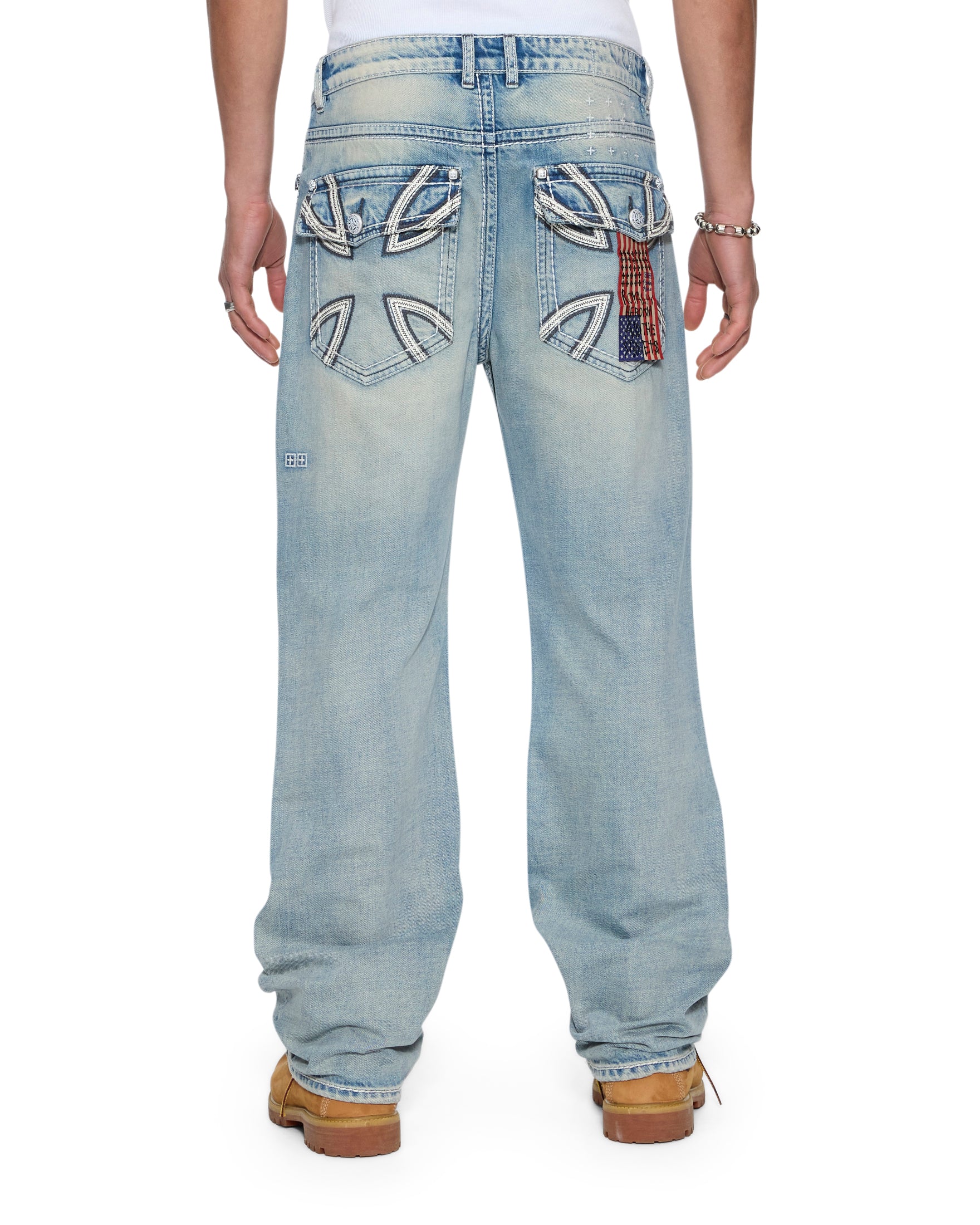 Mens Ksubi X Alice Hollywood Toro Punk Bootcut Denim Jeans | Ksubi ++