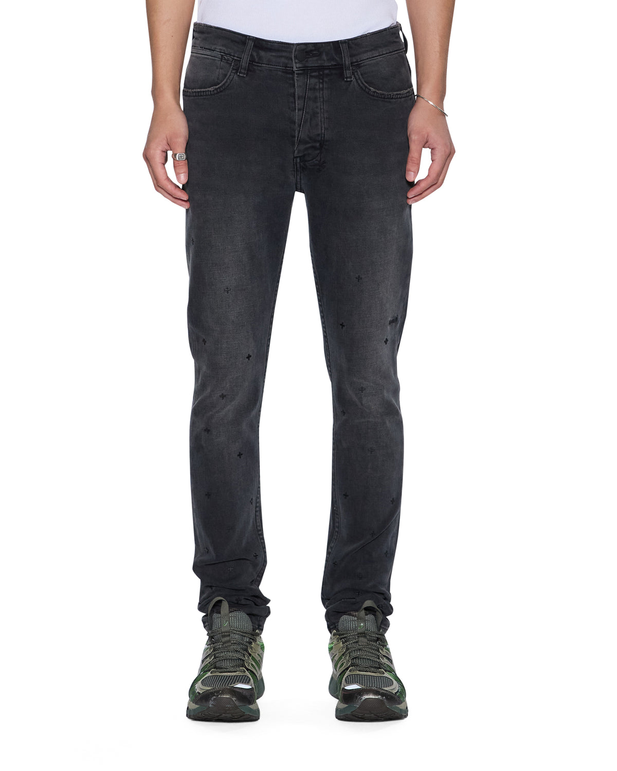 Mens Van Winkle 3rd Degree Black 99 Skinny Denim Jeans | Ksubi ++
