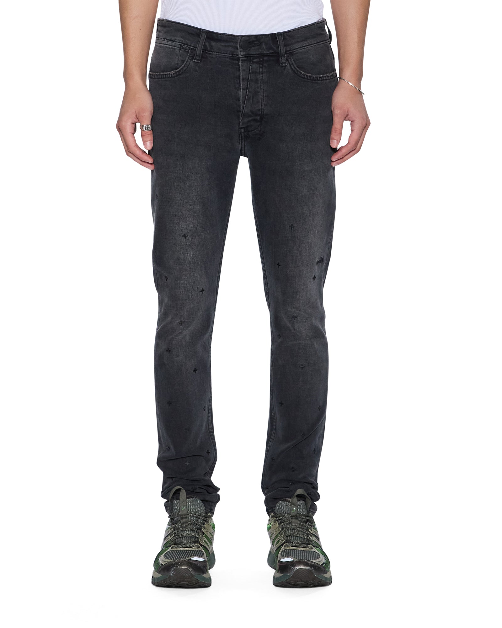 MENS VAN WINKLE 3RD DEGREE BLACK 99 SKINNY DENIM JEANS