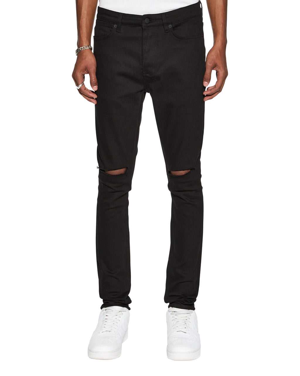 MENS VAN WINKLE ACE BLACK SLICE DENIM JEANS