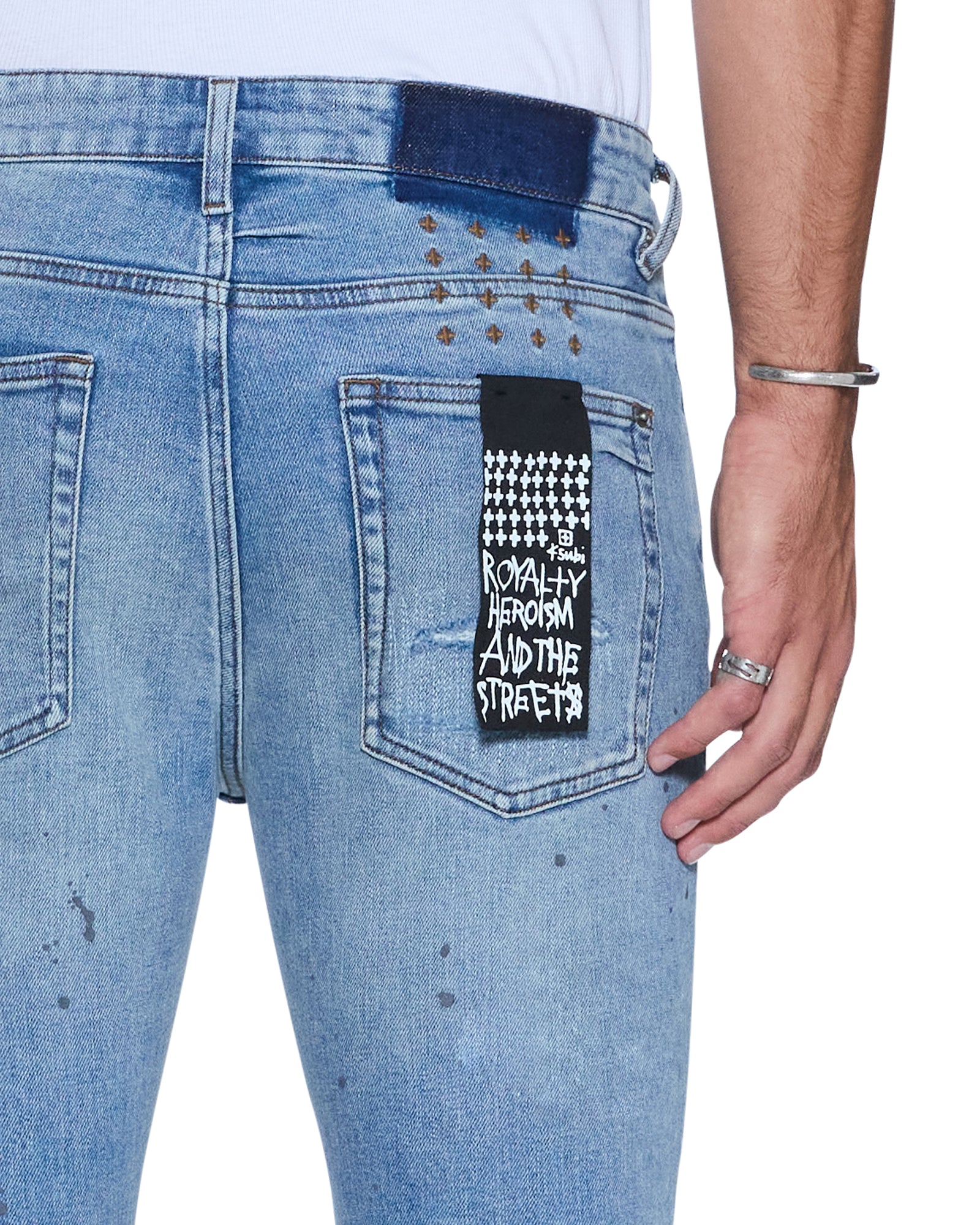 Mens Van Winkle Antike 1999 Repair Skinny Denim Jeans | Ksubi ++