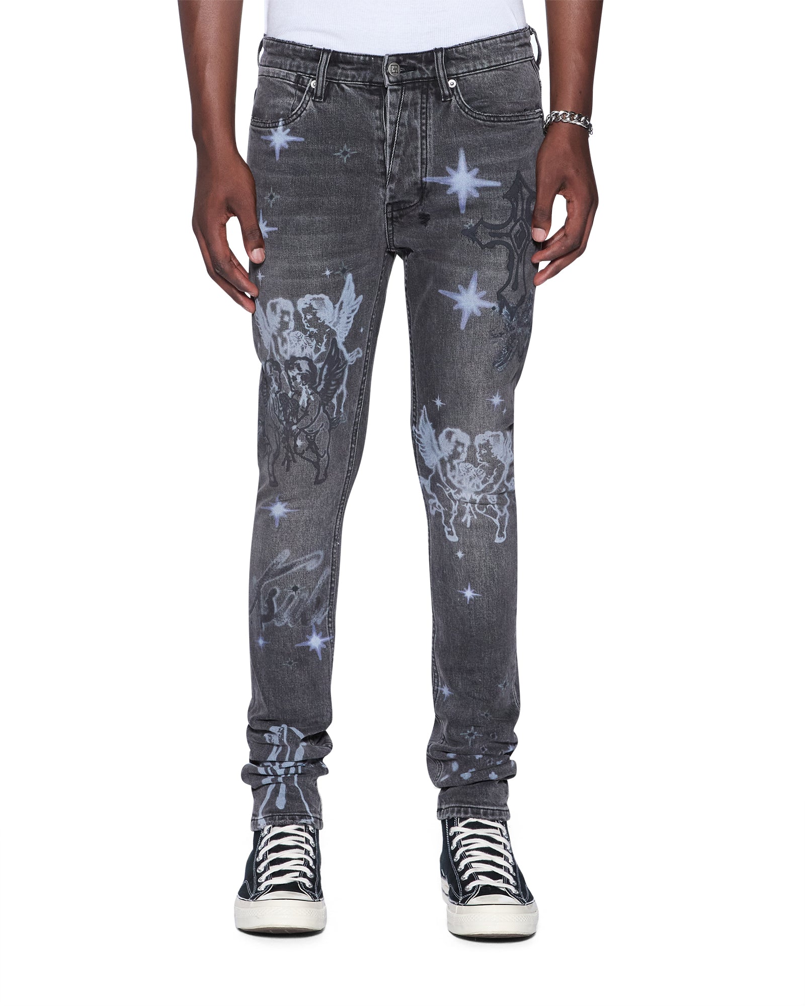 Mens Van Winkle Axl Cherub Skinny Denim Jeans | Ksubi ++