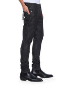 MENS VAN WINKLE BACKSTAGE BLACK KRAFTWERK DENIM JEANS