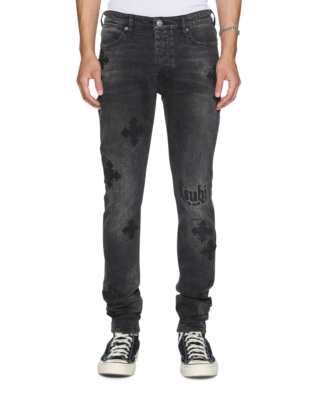 MENS VAN WINKLE BLAKK METAL PAISE DENIM JEANS