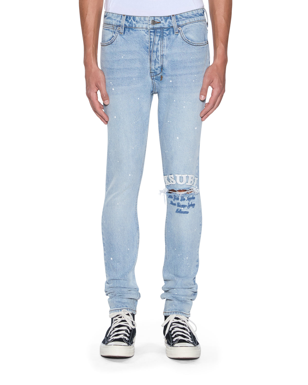 Mens Van Winkle Duke Blue Skinny Denim Jeans | Ksubi ++