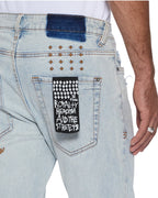 MENS VAN WINKLE FROST BLUE ARCH DENIM JEANS