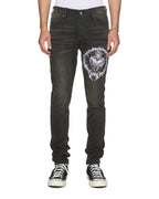 MENS VAN WINKLE GRAPHITE ANGUISH DENIM JEANS