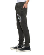 MENS VAN WINKLE GRAPHITE ANGUISH DENIM JEANS