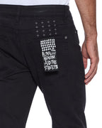 MENS VAN WINKLE JASPER BLACK ARCH DENIM JEANS