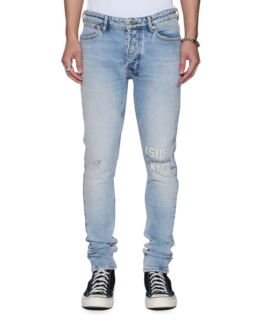 MENS VAN WINKLE KASPER BLUE DENIM JEANS