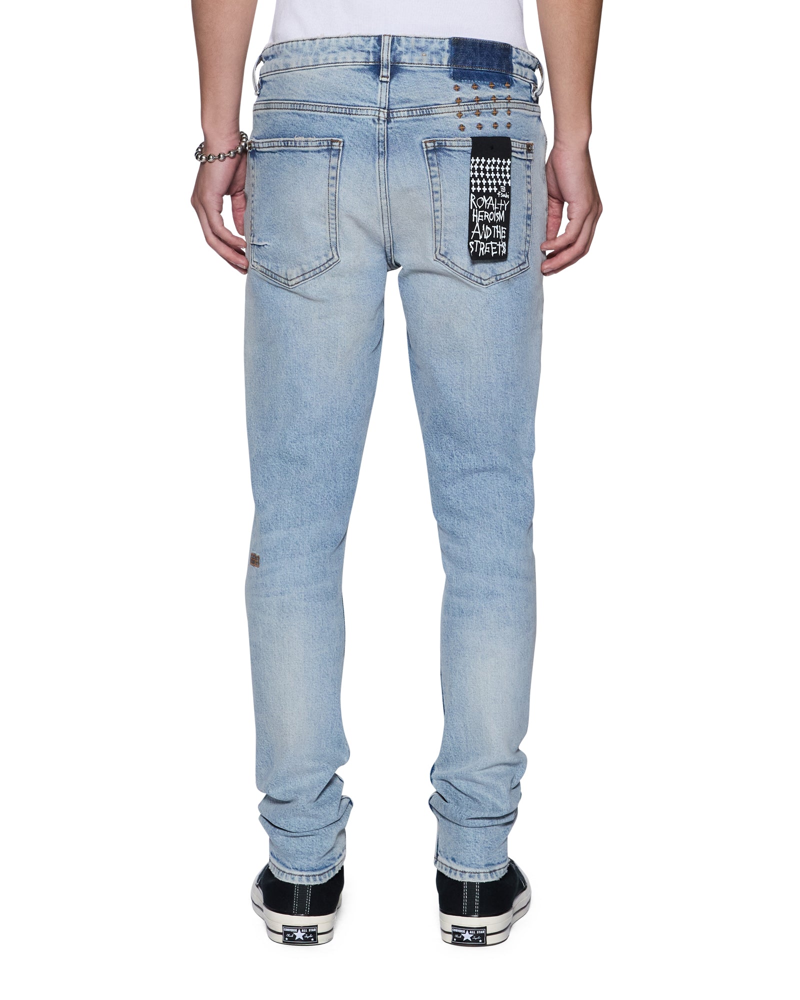 Mens Van Winkle Kasper Blue Skinny Denim Jeans | Ksubi ++