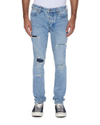 Mens Van Winkle Painter Repair Skinny Denim Jeans - Denim
