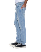 Mens Van Winkle Painter Repair Skinny Denim Jeans - Denim