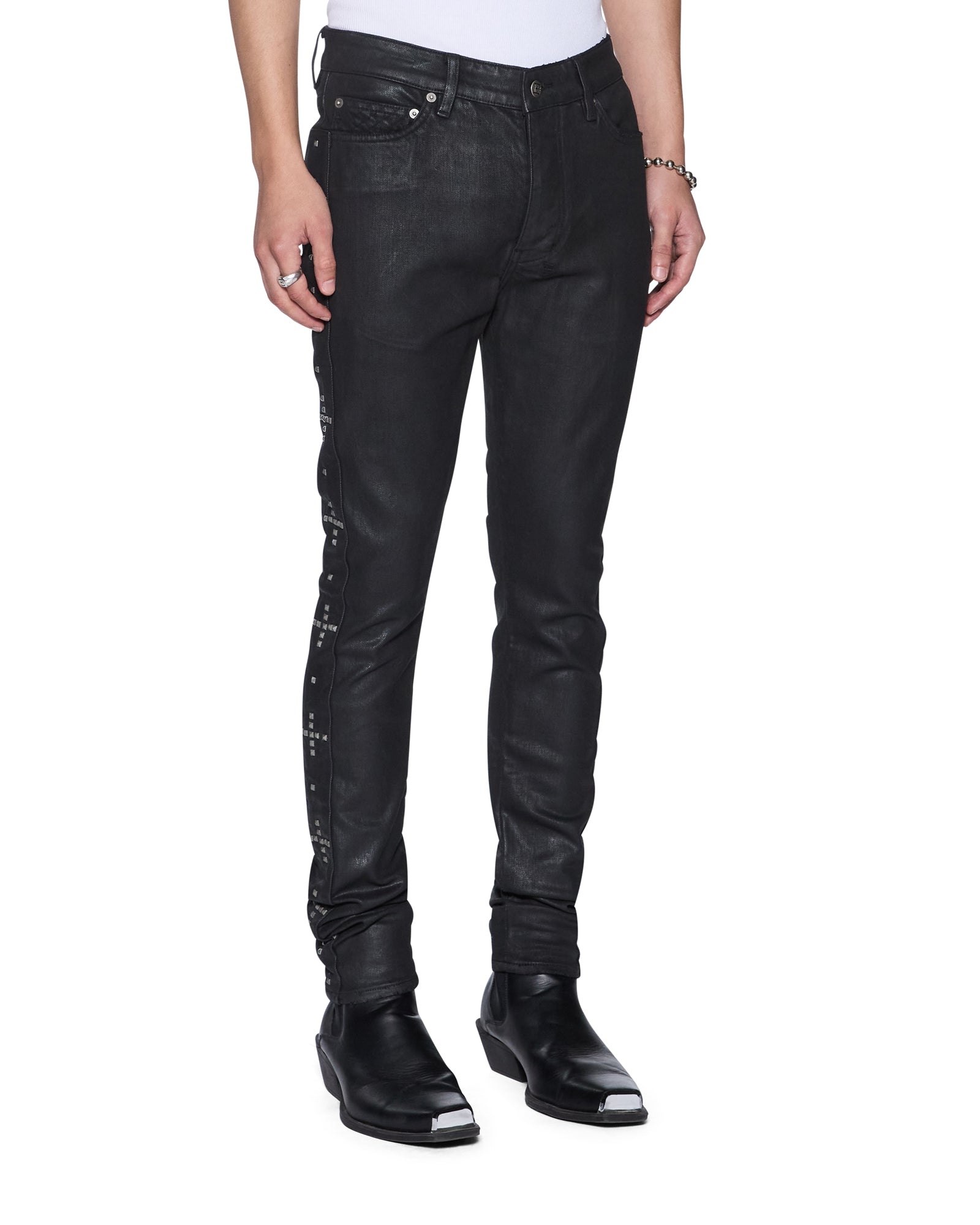 Mens Van Winkle Plus Studded Skinny Denim Jeans | Ksubi ++