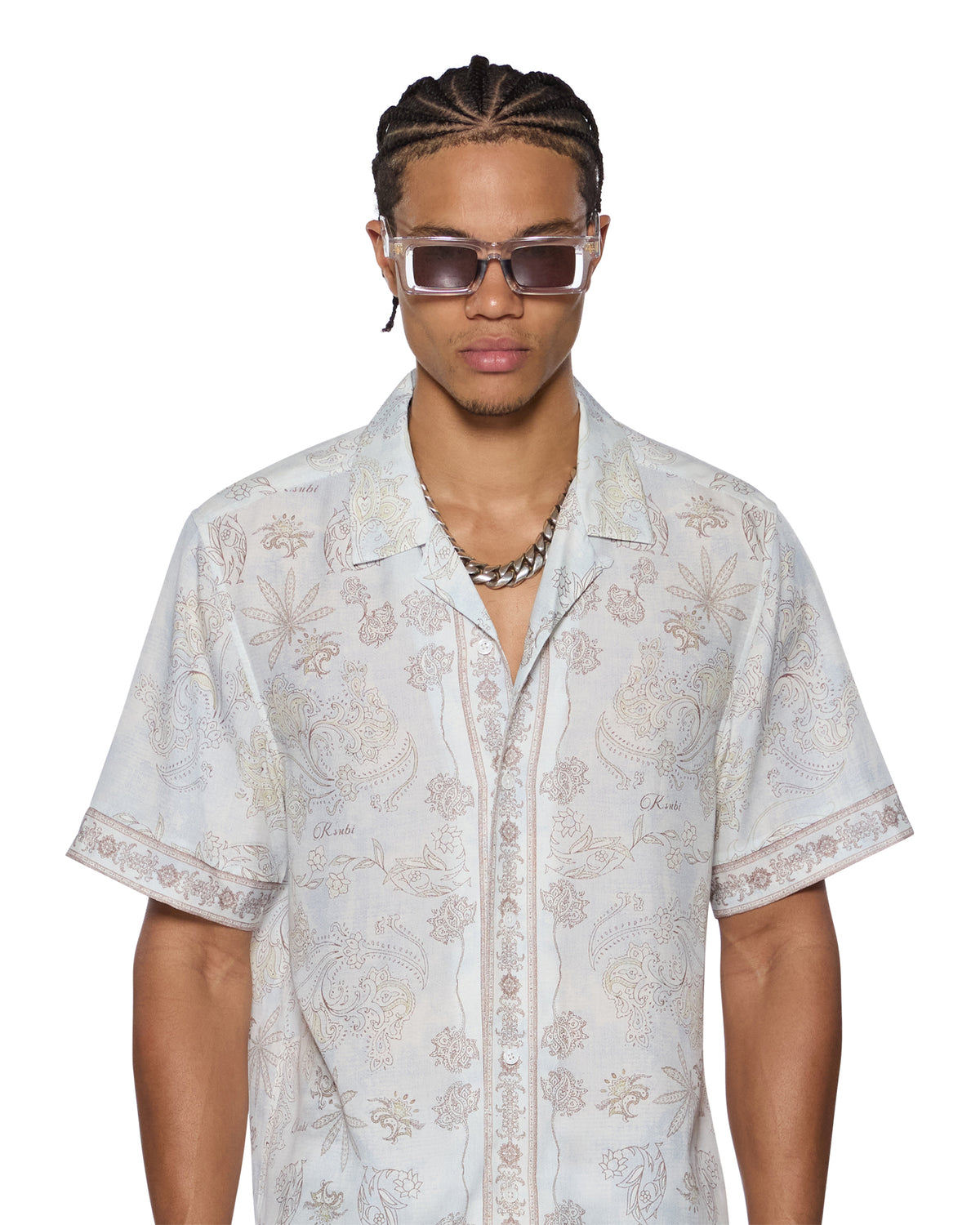 Mens Eternity Ekcess Resort Ss Shirt Oversized Shirts - Blue