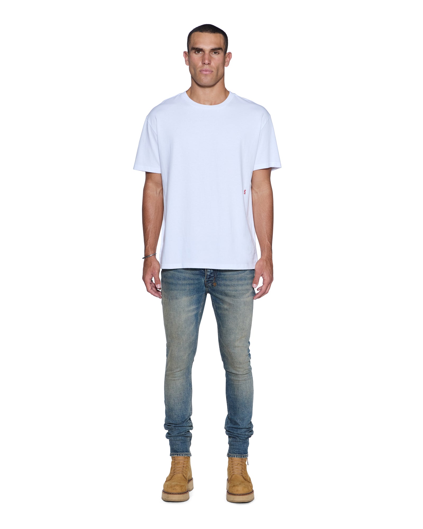 Mens Van Winkle Re-up Blue Skinny Denim Jeans | Ksubi ++