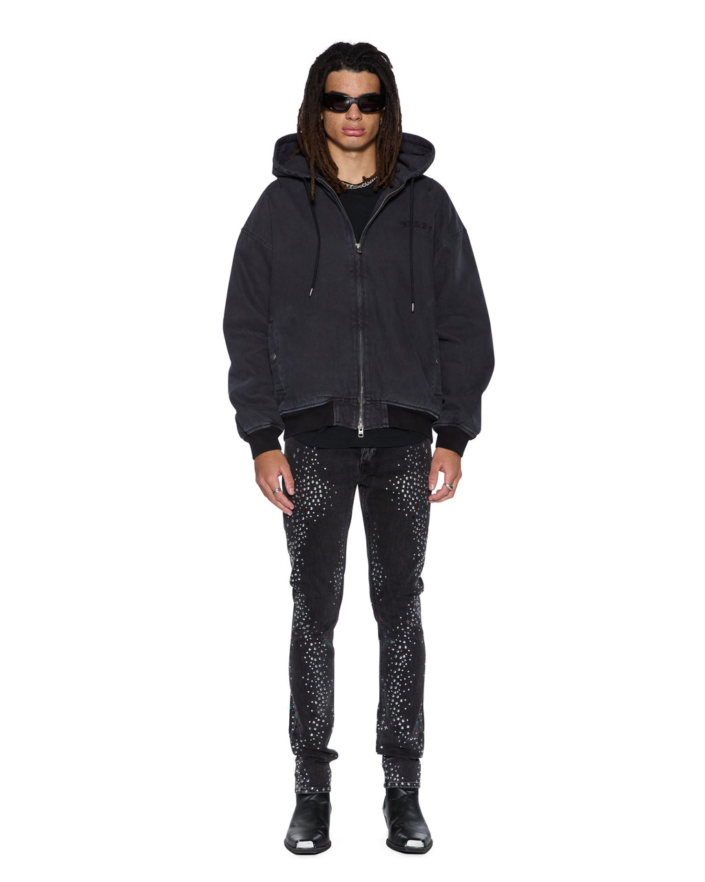 Mens Van Winkle Renaissance Skinny Denim Jeans - Black