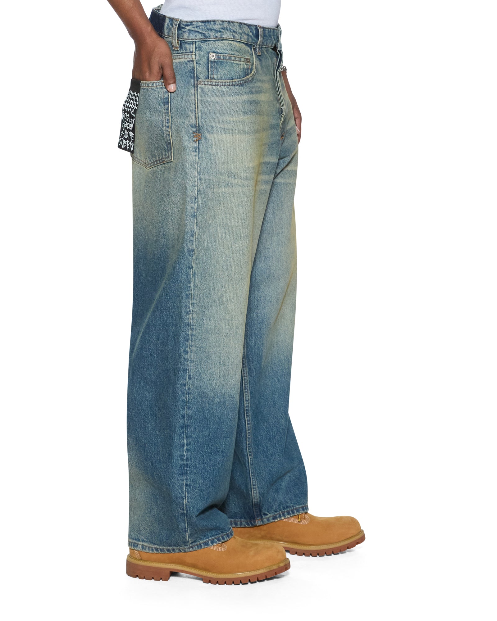Mens Vorteks Portland Blue Sott Barrel Leg Denim Jeans | Ksubi ++