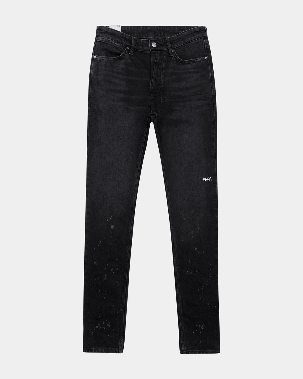 Mens Van Winkle Artist Black Skinny Denim Jeans - Black