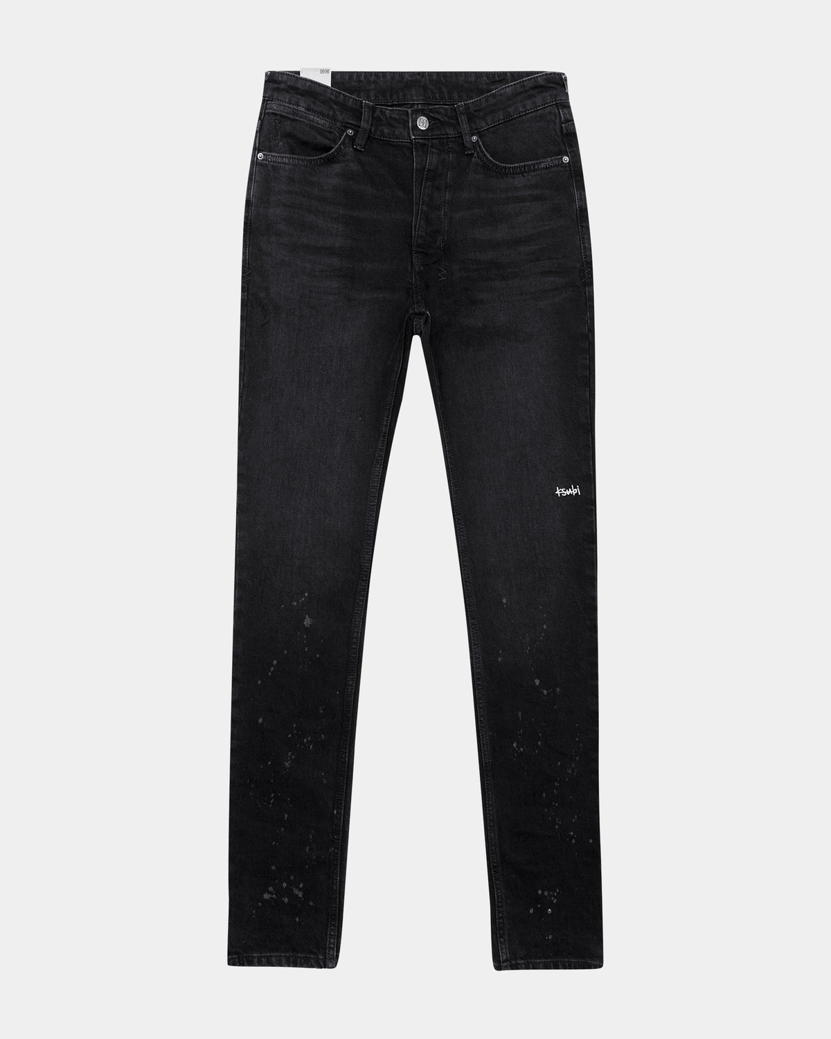 Mens Van Winkle Artist Black Skinny Denim Jeans - Black