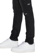 Mens Van Winkle Artist Black Skinny Denim Jeans - Black