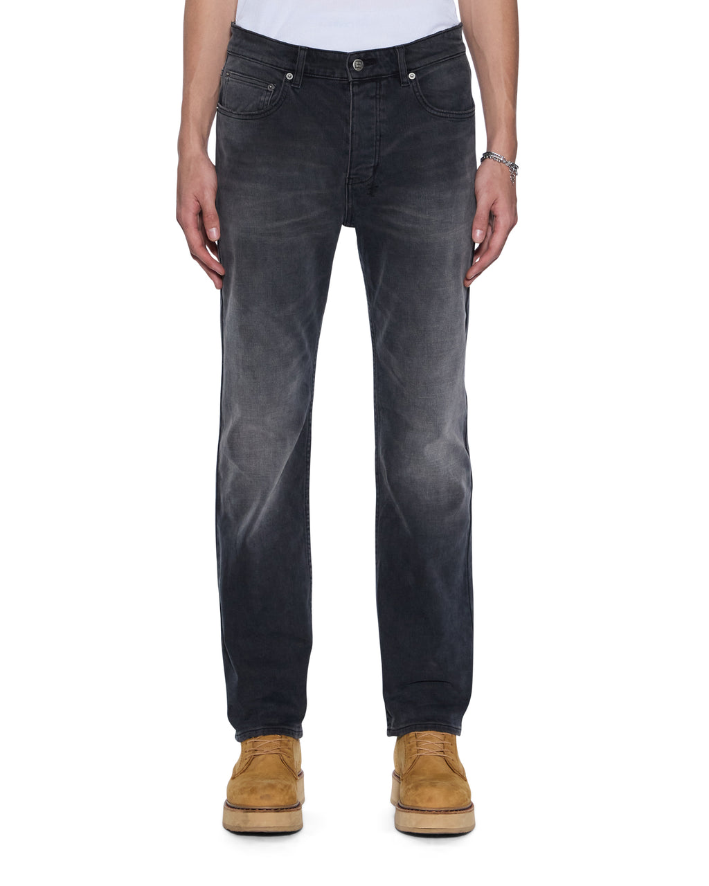 MENS HAZLOW POWDER GREY DENIM JEANS