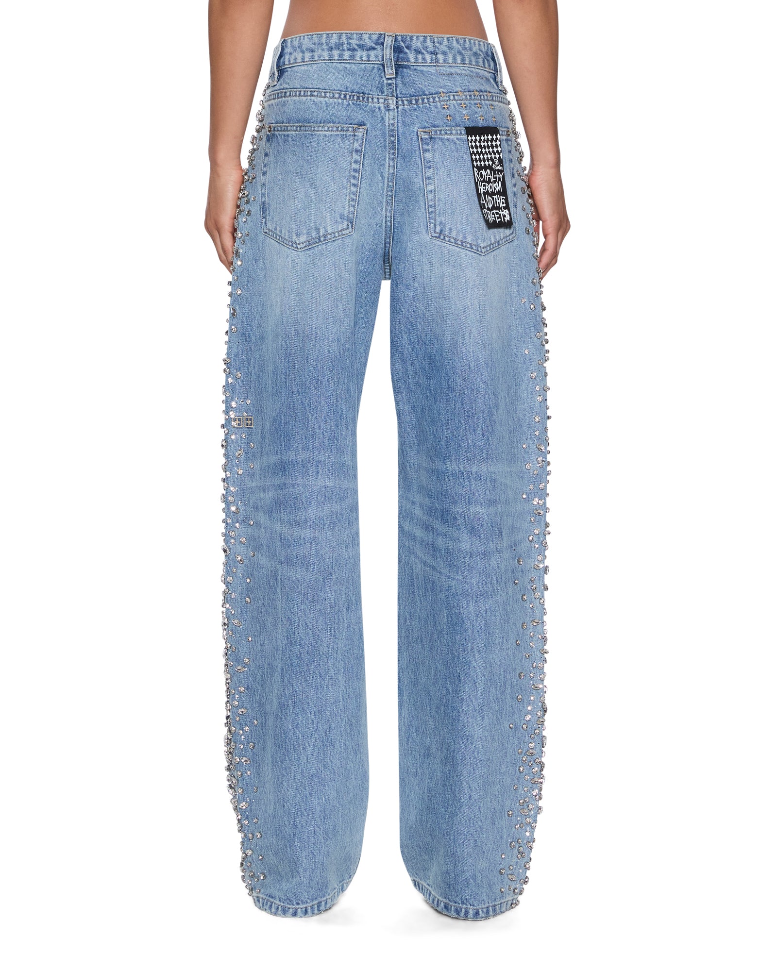 WOMENS  LOW RIDER KULTURE KRYSTAL RELAXED DENIM JEANS