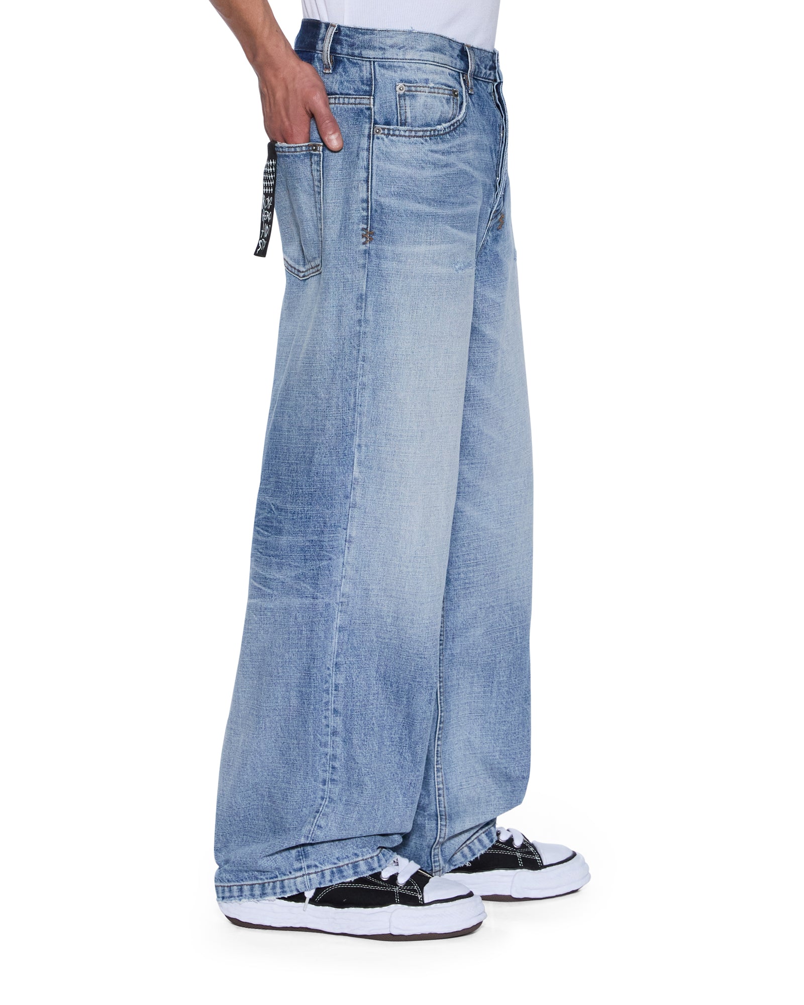 MENS MAXX DAKOTA BLUE BAGGY DENIM JEANS