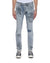 MENS  VAN WINKLE ROGUE BLUE GRAFFITI SKINNY DENIM JEANS