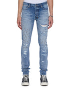 MENS VAN WINKLE DAKOTA BLUE REPAIR DENIM JEANS