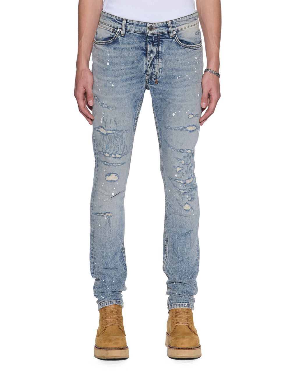 MENS VAN WINKLE PAINT SUMMER BLUE DENIM JEANS