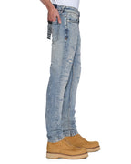 MENS VAN WINKLE PAINT SUMMER BLUE DENIM JEANS