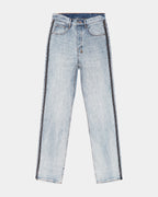 Mens Anti K Zipped Dynamite Relaxed Denim Jeans - Denim