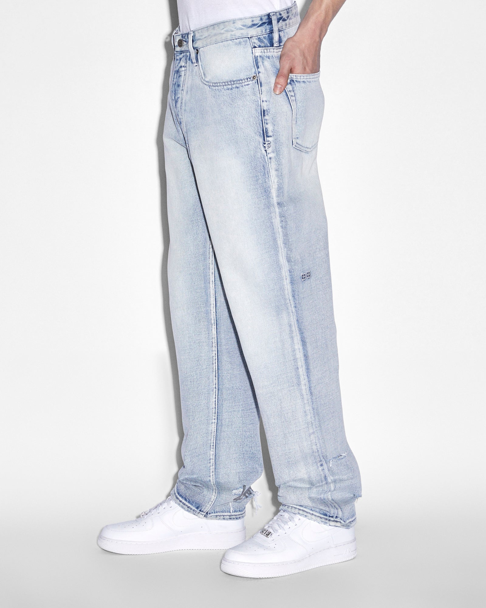 Anti K Lock Up Loose Fitting Jeans - Phase Out Blue Denim | Ksubi
