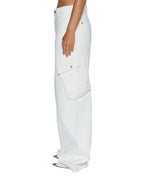 Womens Baggy Jean Cargo Ecru Baggy Denim Jeans - Beige