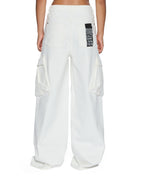 Womens Baggy Jean Cargo Ecru Baggy Denim Jeans - Beige