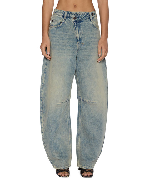 Womens Barrel Jean Folk Barrel Leg Denim Jeans | Ksubi ++