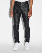 Mens Chitch 999 Black Wax Slim Denim Jeans - Black