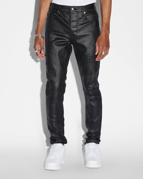 Mens Chitch 999 Black Wax Slim Denim Jeans | Ksubi ++
