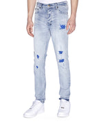 Mens Chitch Miami Philly Blue Slim Denim Jeans - Denim