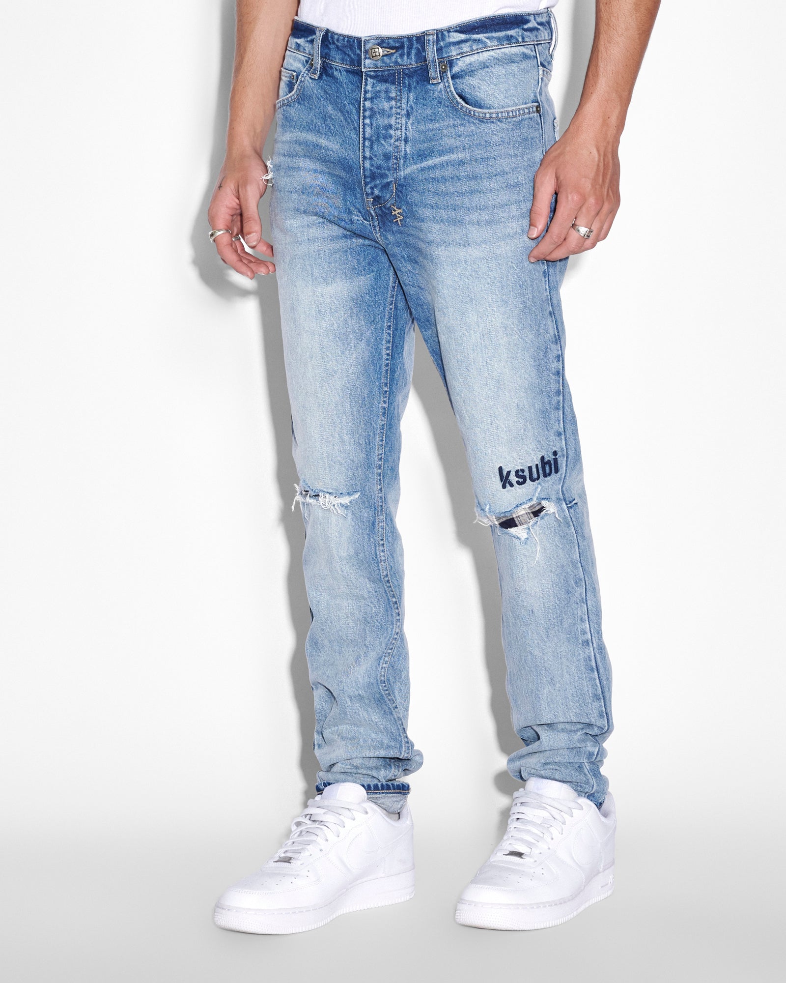 Ksubi Blue Skinny Jeans 23 Van Winkle Skinny Jeans